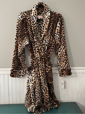 Oscar de la Renta Pink Label Women’s Plush Short Wrap Robe Size XL NWT